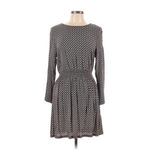 Geometric Elastic Waist Dress